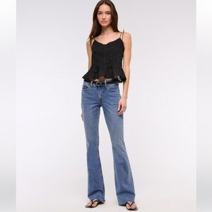 Abercrombie & fitch mid rise boot cut jeans